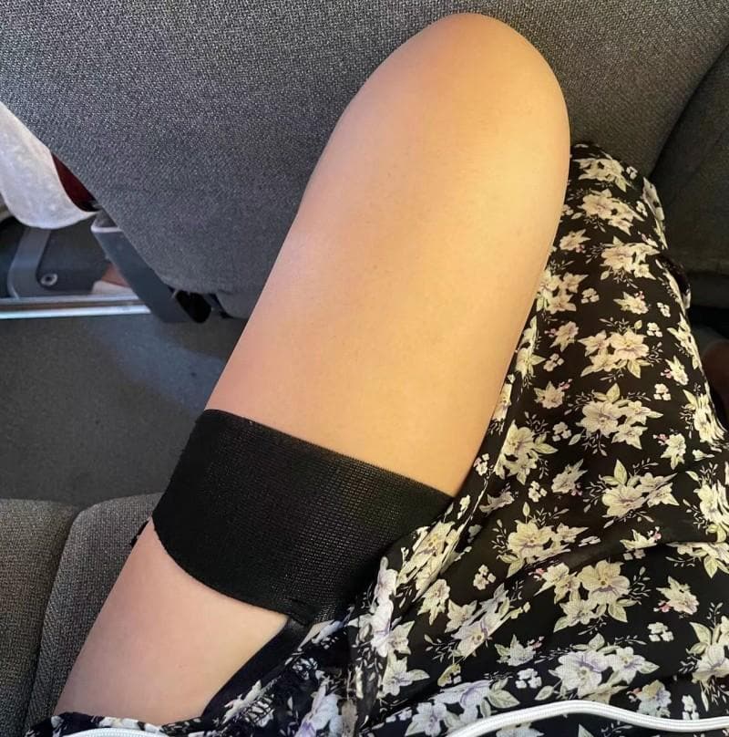 Sheer mesh suspender thigh high socks