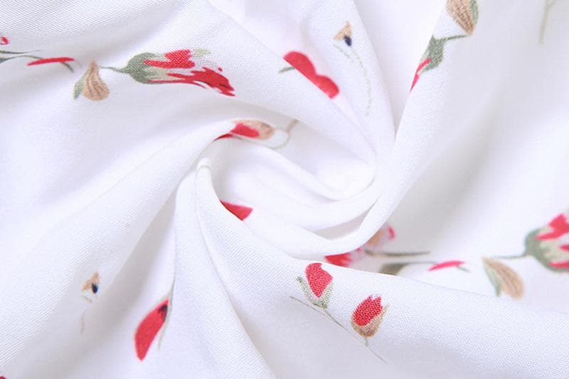 Flower print contrast ruched backless self tie halter top