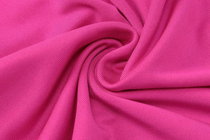 Ruched contrast backless one shoulder ribbon 2-way maxi dress