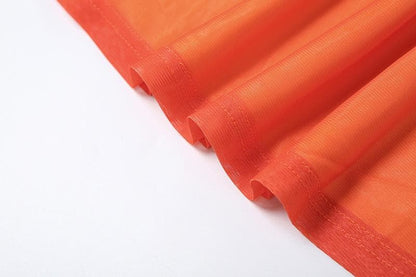 U neck gradient flower print cami maxi dress