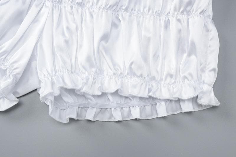 Smocked ruched solid cami pant set