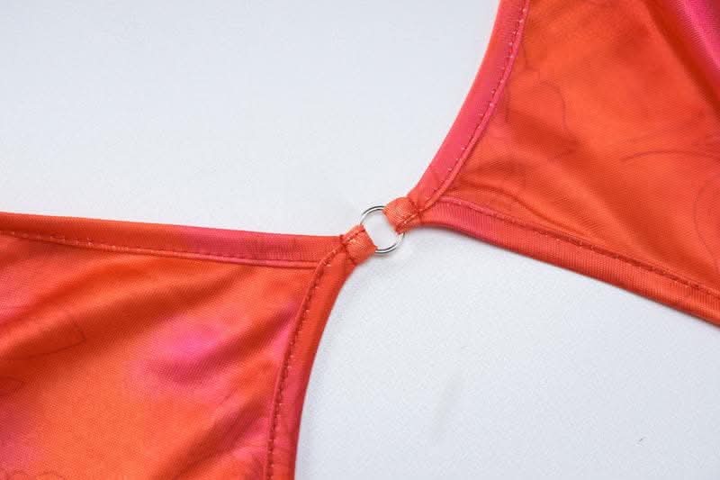 Long sleeve solid mesh slit v neck ruffle hollow out cut out maxi dress-final-sale