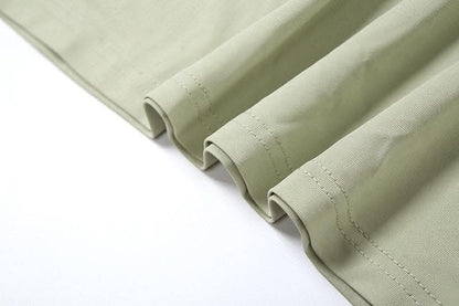 Deep v neck lace up solid tank maxi dress-final-sale