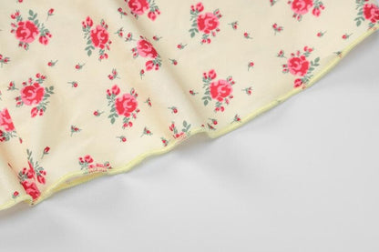 Flower print u neck cami maxi dress