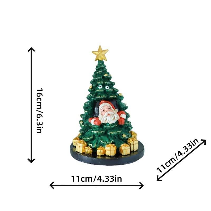 Christmas tree santa claus decor