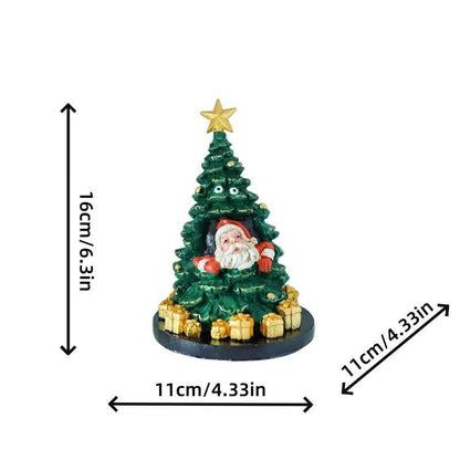 Christmas tree santa claus decor