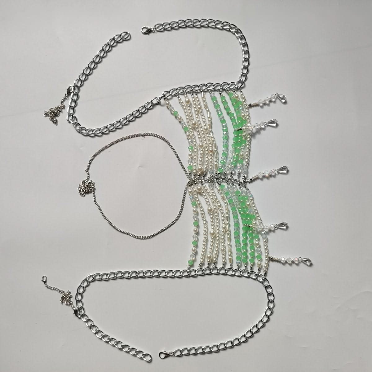 Halter hollow out tassels backless cami cut out top