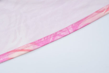 Sleeveless v neck print backless maxi dress