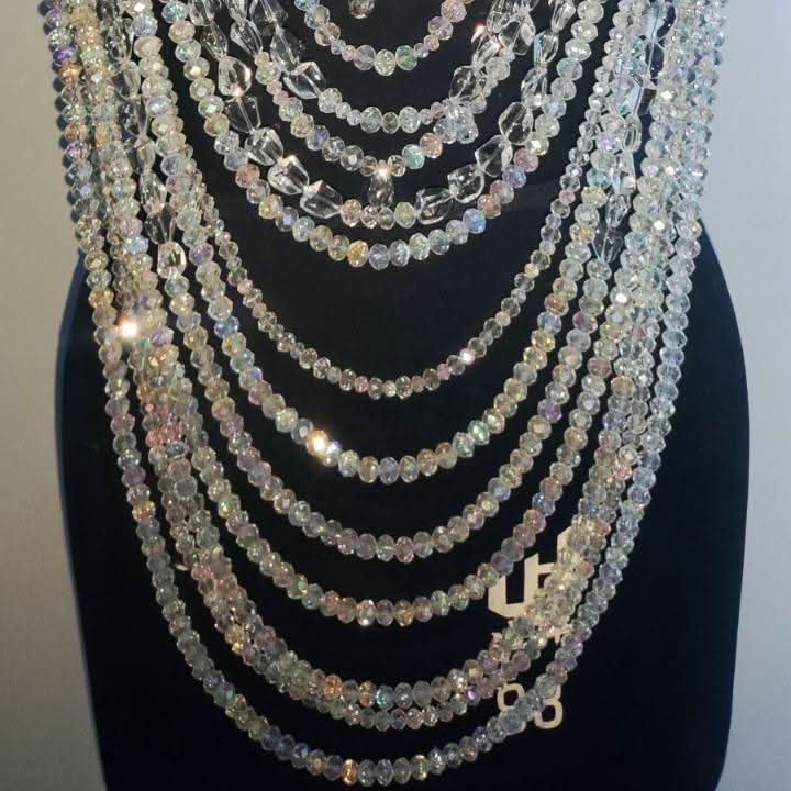 Halter beaded hollow out backless cut out top