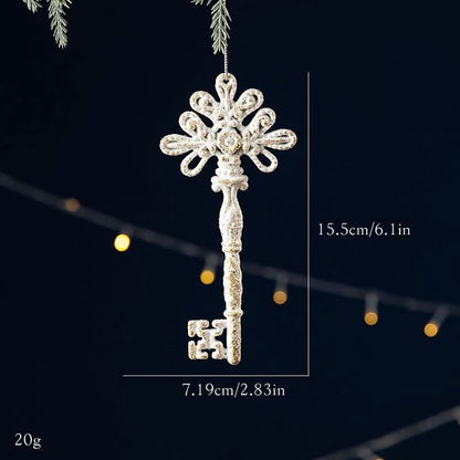 White bowknot christmas tree decor