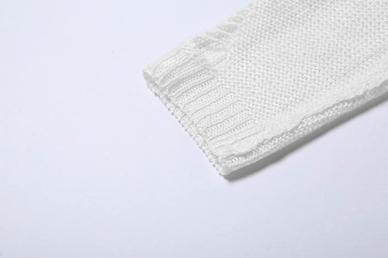 Hoodie long sleeve knitted crop top