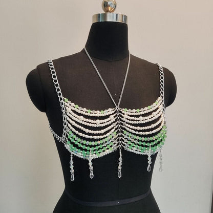 Halter hollow out tassels backless cami cut out top