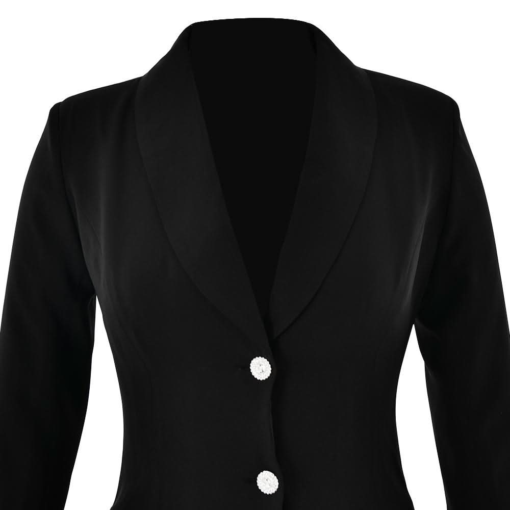 Turnover collar long sleeve v neck button pleated mini dress