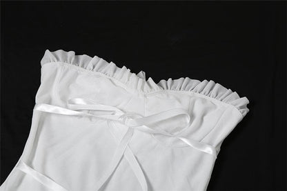 Long flared sleeve off shoulder rose applique maxi dress-final-sale