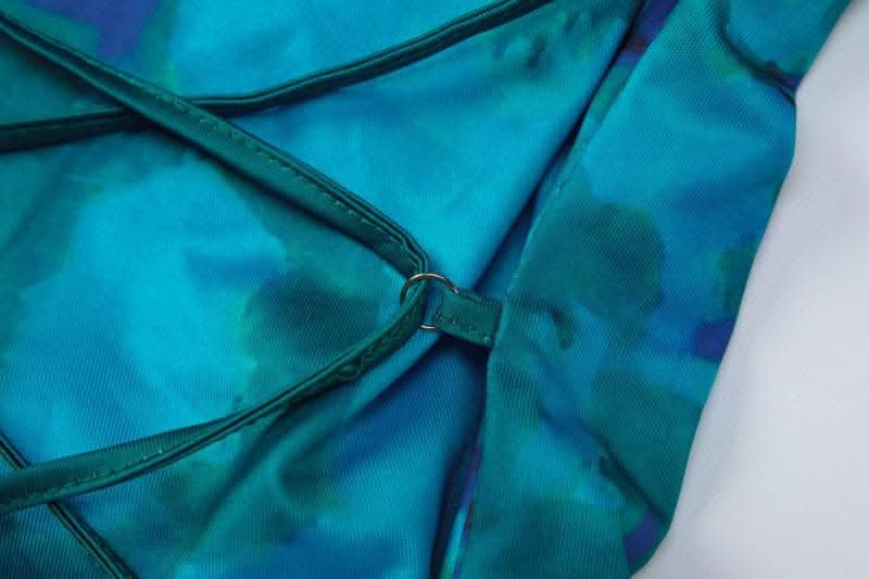 Flower print self tie cowl neck backless cami maxi dress-final-sale