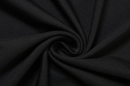 Hollow out metal applique cut out maxi dress