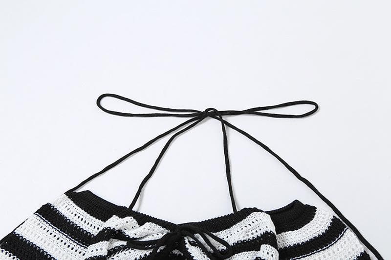 Long sleeve knitted maxi skirt set