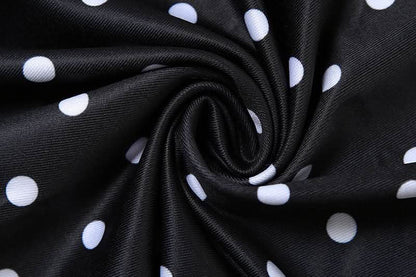 Polka dot ruched cami maxi dress