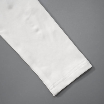 High neck long sleeve ruched maxi dress