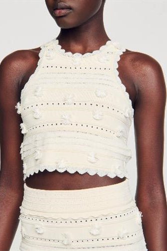 Julia Embellished Hollow Out Knit Set