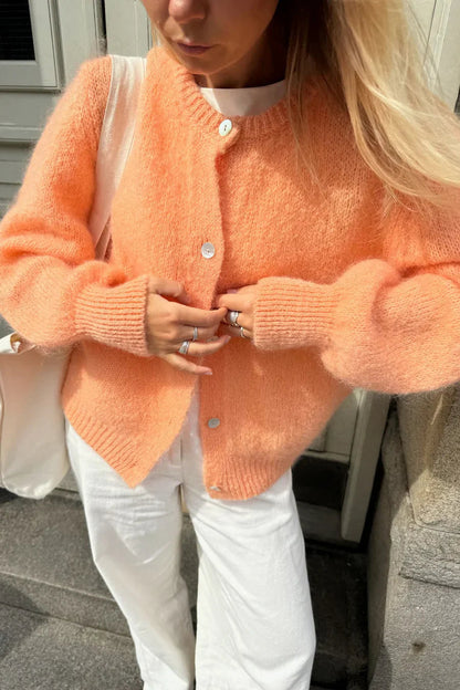 Knitted Vest - Orange