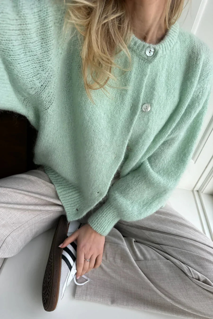Knitted Vest - Mint