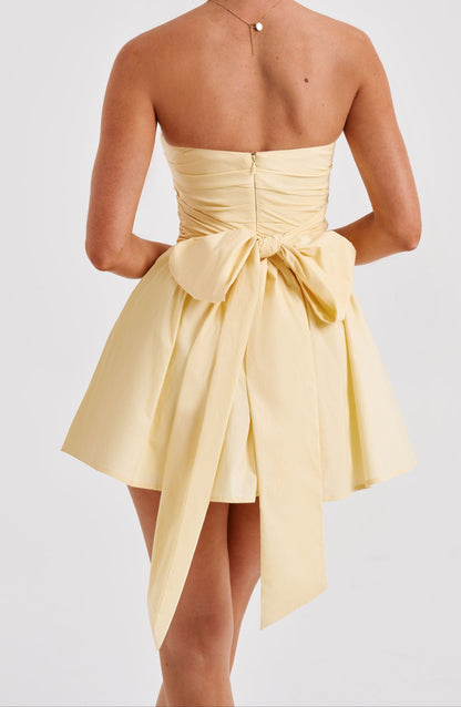 Allison Mini Dress-Lemon