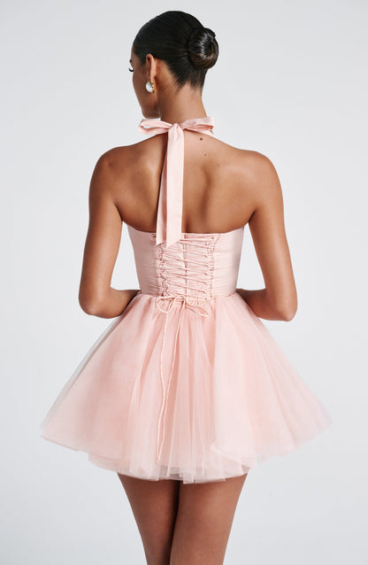 Pazienza Mini Dress - Soft Peach