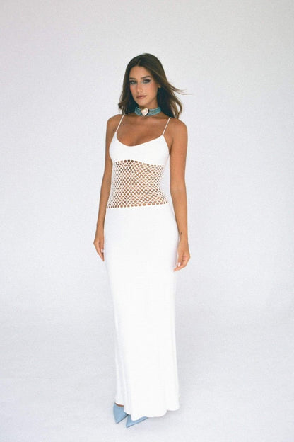 Kelly Sleeveless Cut-out Maxi Slip Dress