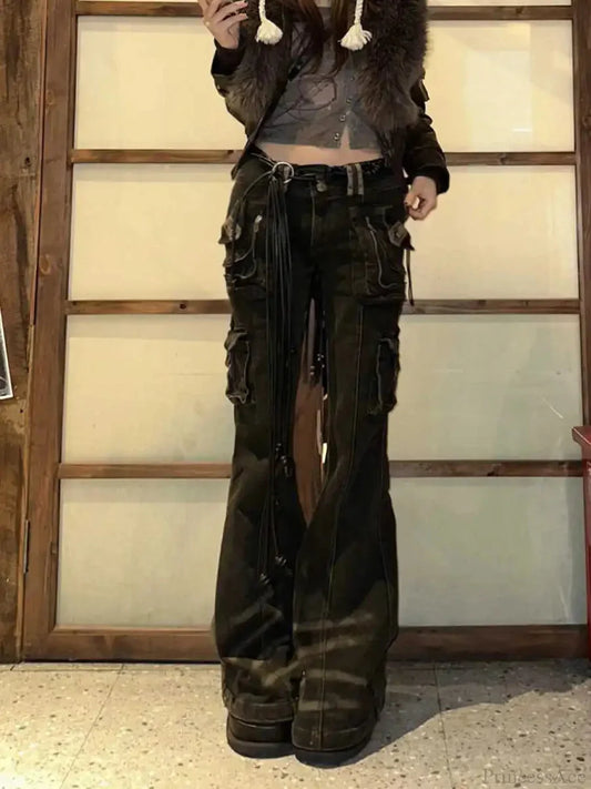 Korean Mysterious Grunge Cargo Pant