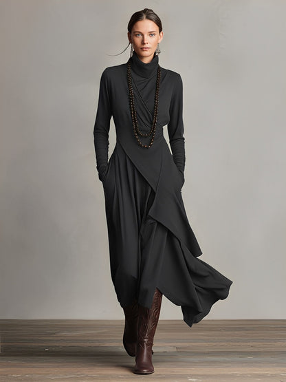 Natalie | Elegant Draped Dress