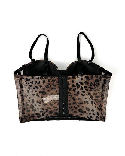 Leopard Print Sexy Corset