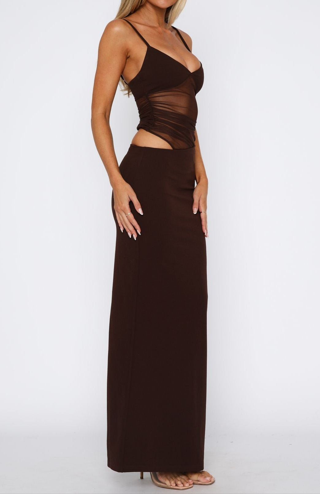 Guadalupe Maxi Dress Chocolate