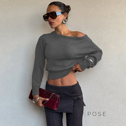 Aisha Knit One Shoulder Top