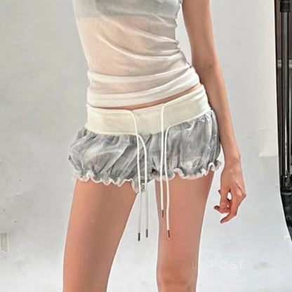 Aisley Lace Bubble Shorts