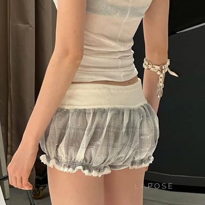 Aisley Lace Bubble Shorts