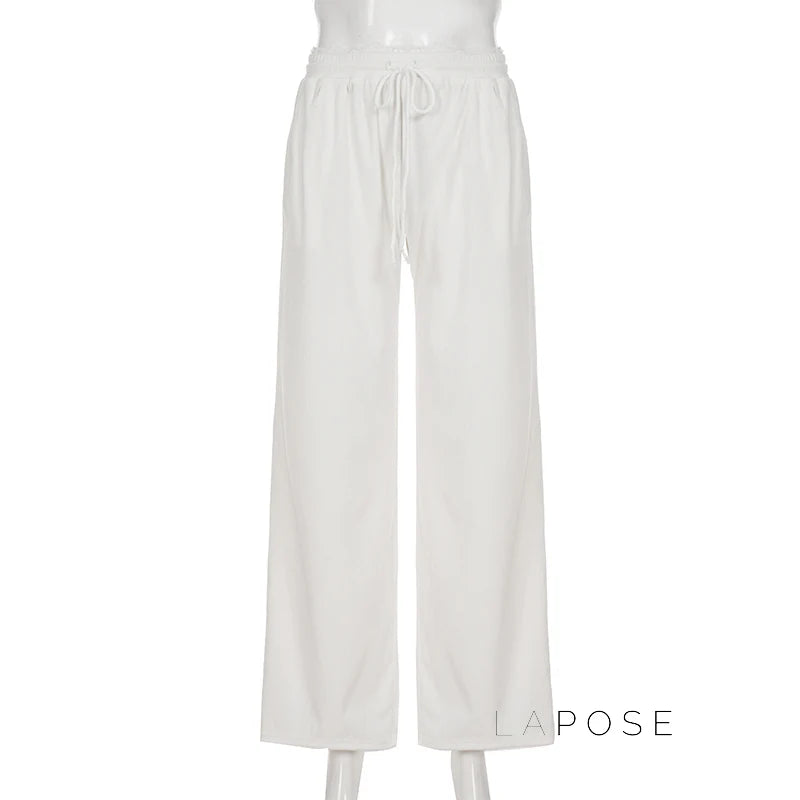 Alba Lace Patchwork Corduroy Pants