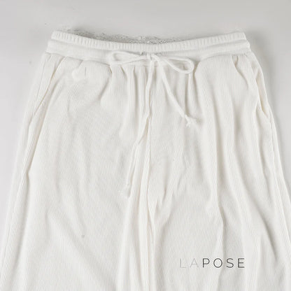 Alba Lace Patchwork Corduroy Pants
