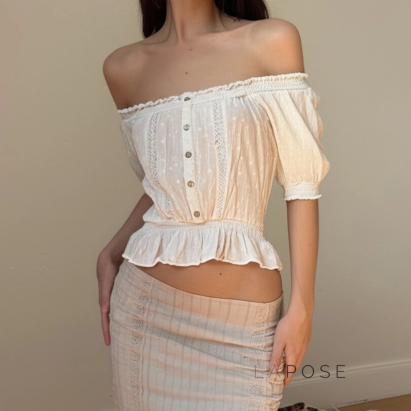 Ameliana Off Shoulder Ruffle Top