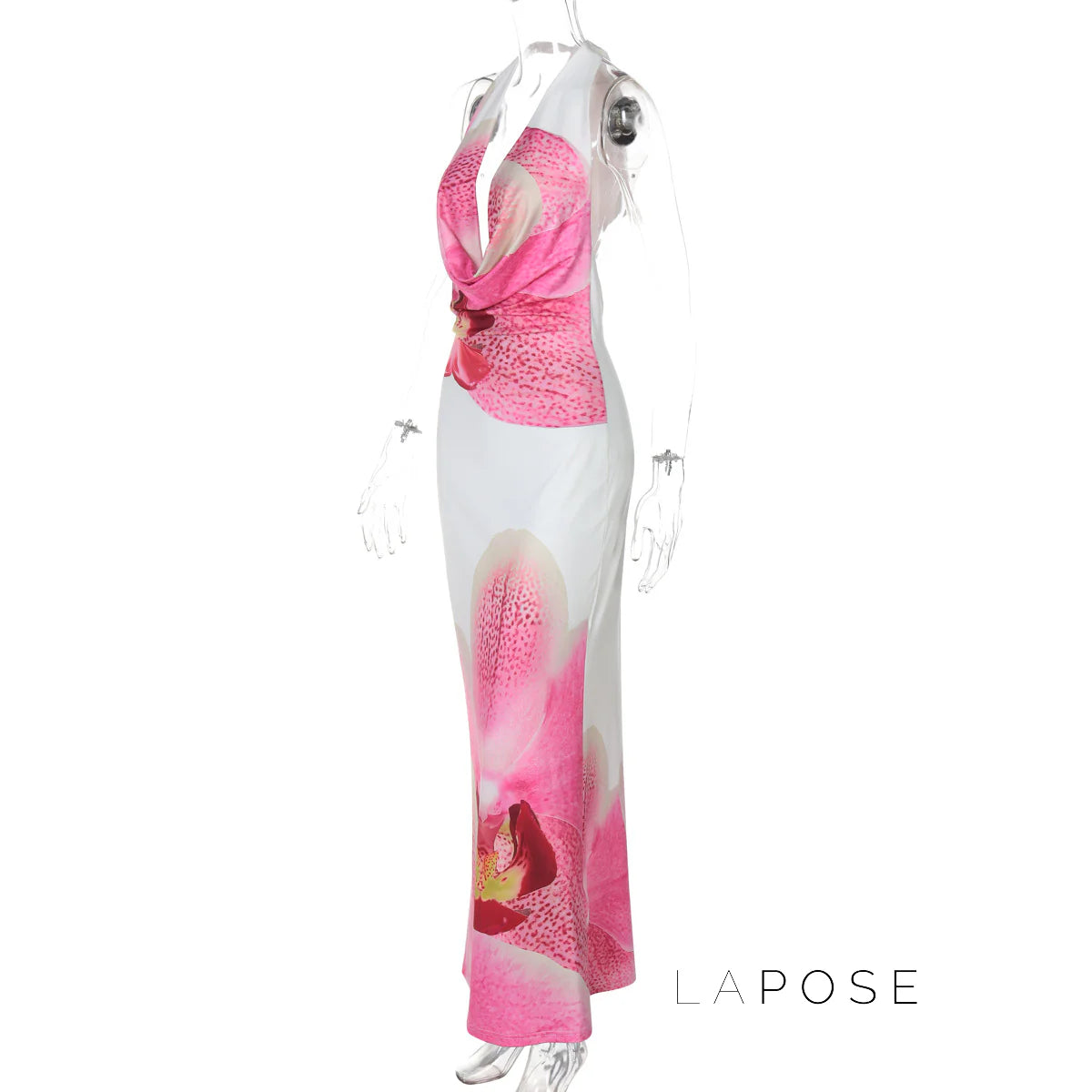 Amity Floral Halter Maxi Dress