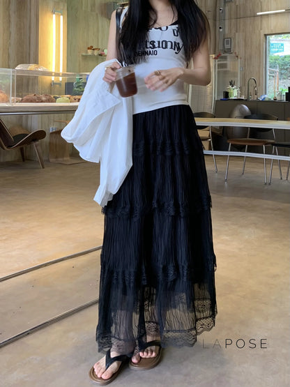 Anai Lace Maxi Skirt