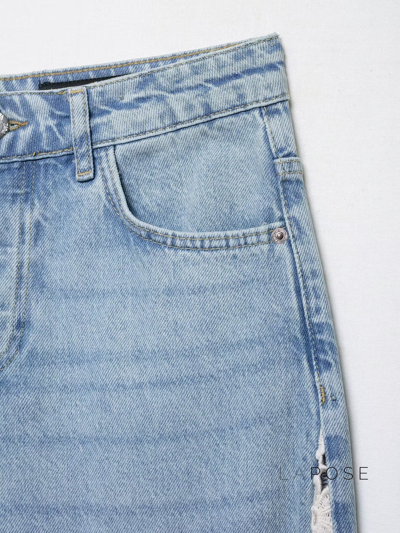 Anaisha Crochet Patch Wide-Leg Jeans