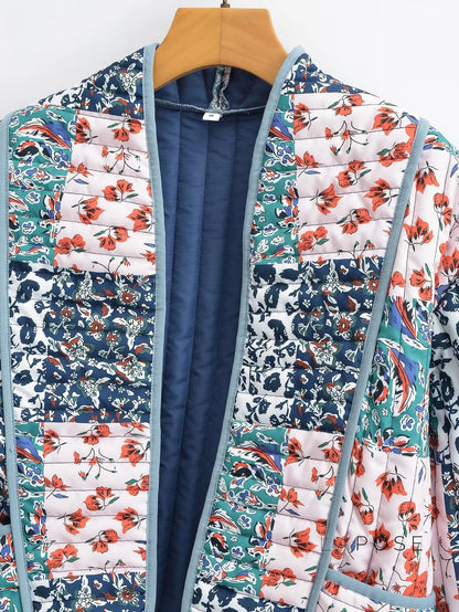 Analiese Printed V-Neck Jacket