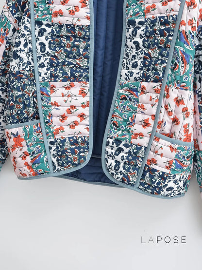 Analiese Printed V-Neck Jacket
