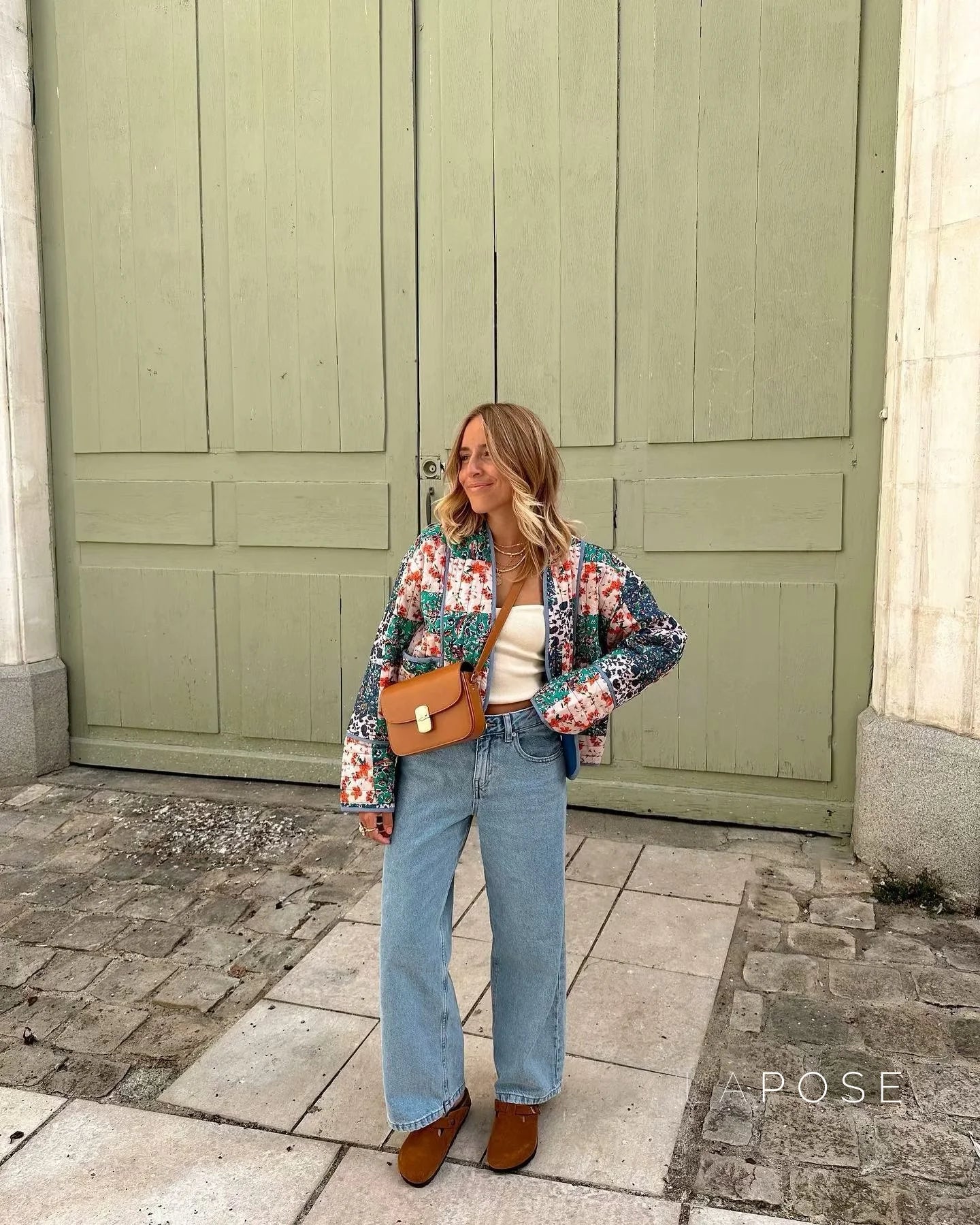 Analiese Printed V-Neck Jacket