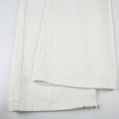 Andria White Straight-Leg Jeans