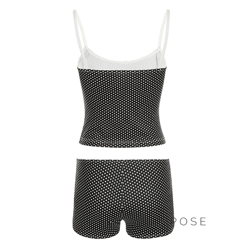 Annalie Polka Dot Short Set