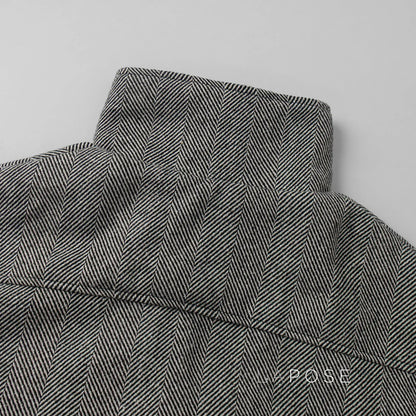 Arin Herringbone Wool Blend Jacket