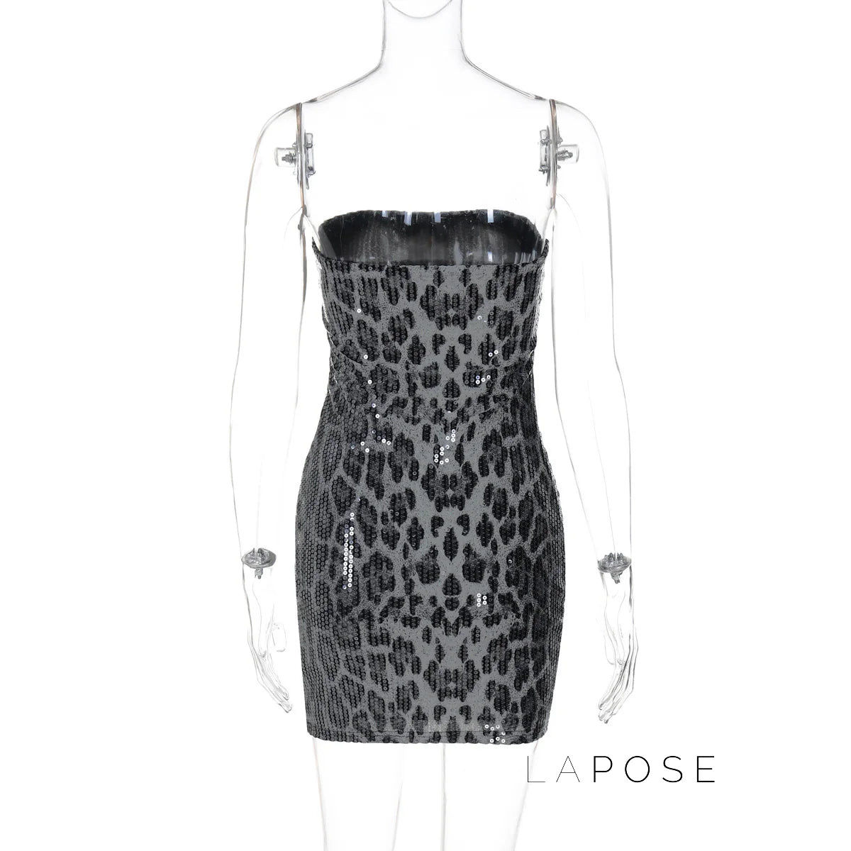 Ashlee Leopard Sequin Mini Dress