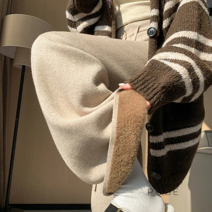 Avarie Cozy Wide-Leg Pants